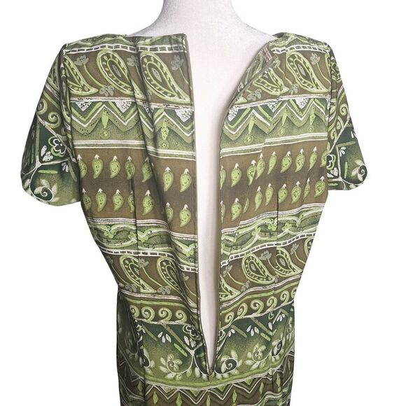 Vintage Kathie Lee Womens Shift Dress Short Sleeve Coastal Boho Chic 90s Size 16 - Picture 6 of 10